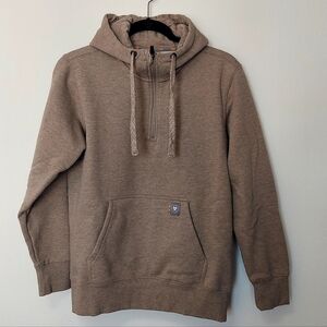 Ariat Rebar Skill Set Half Zip Hoodie Woman's Dark Oatmeal Size Small